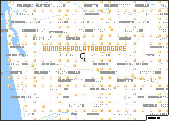 map of Bunnehepola Tabboagare