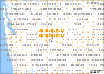 map of Bunnehepola