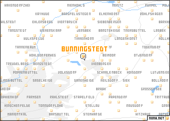 map of Bünningstedt