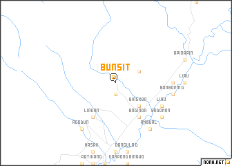 map of Bunsit