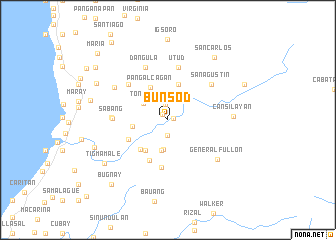 map of Bunsod