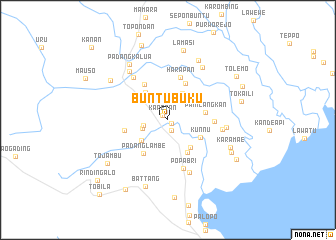 map of Buntubuku