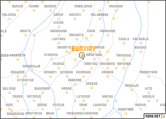 map of Bunyiri