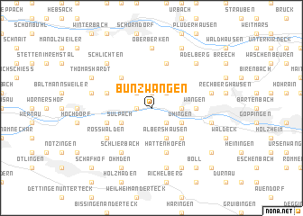 map of Bünzwangen