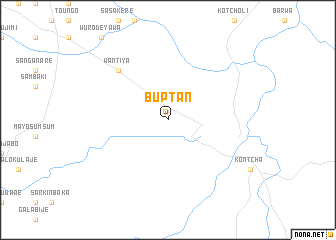 map of Buptan