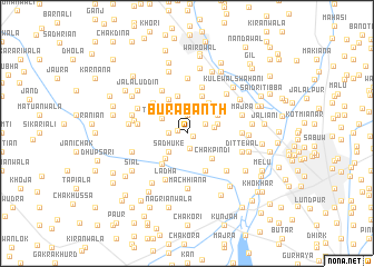 map of Būra Bānth