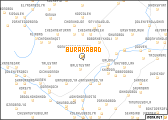 map of Būrakābād