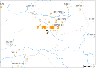 map of Būrakī Bālā