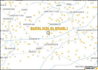 map of Burāli Kalālānwāli