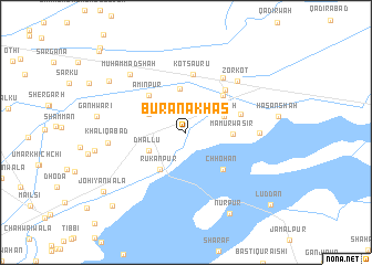 map of Burāna Khās