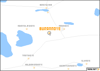 map of Burannoye