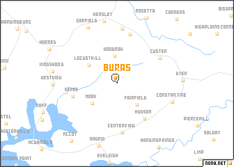 map of Buras