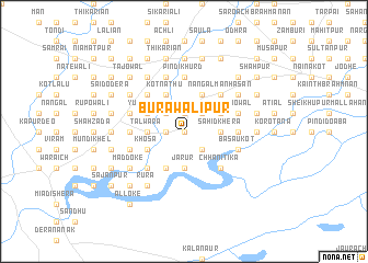 map of Bura Walipur