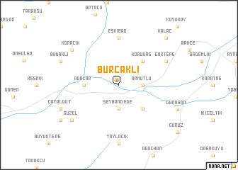 map of Burçaklı