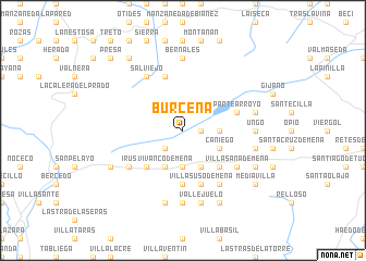 map of Burceña