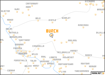 map of Burch