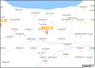 map of Burçın