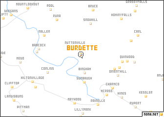 map of Burdette