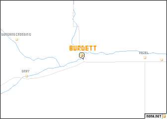 map of Burdett