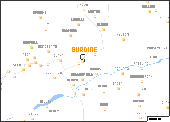 map of Burdine