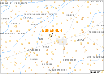 map of Būrewāla