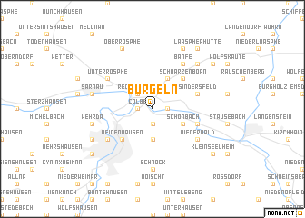 map of Bürgeln