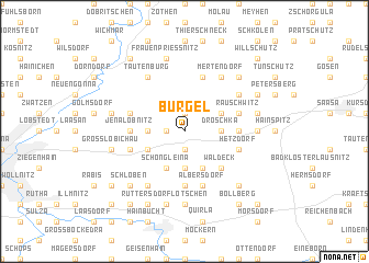 map of Bürgel