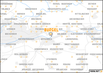 map of Bürgel