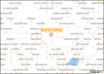 map of Burgforde