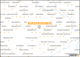 map of Burgmagerbein