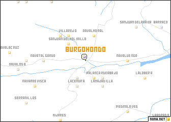 map of Burgohondo