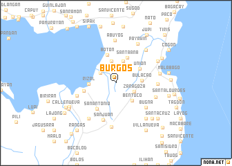 map of Burgos