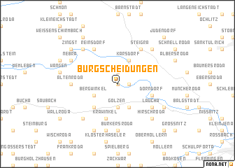 map of Burgscheidungen