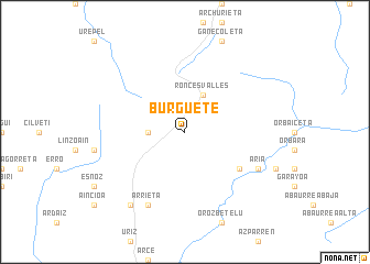 map of Burguete