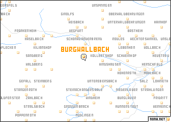 map of Burgwallbach