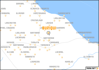 map of Buriquí