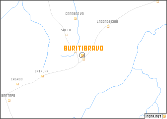 map of Buriti Bravo