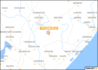 map of Burizeiro