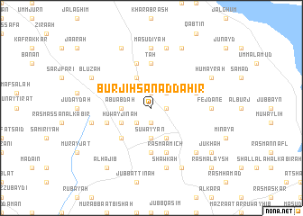 map of Burj Iḩsān aḑ Ḑāhir