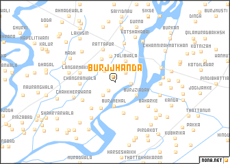 map of Burj Jhanda