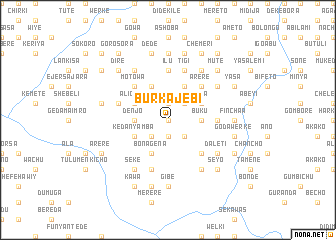 map of Burkʼa Jebī