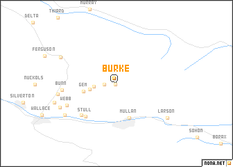 map of Burke