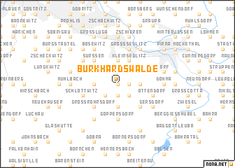 map of Burkhardswalde