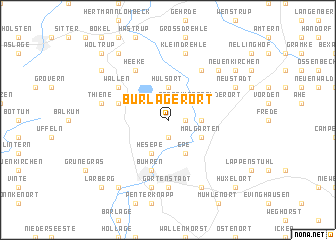 map of Burlager Ort