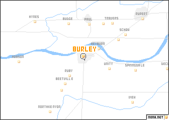 map of Burley