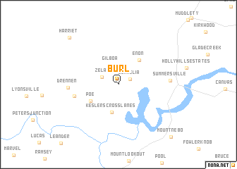map of Burl