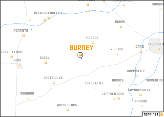 map of Burney
