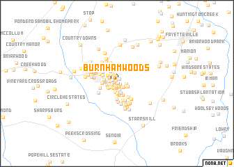map of Burnham Woods