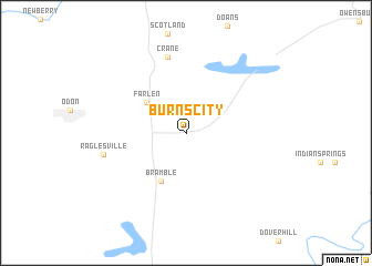 map of Burns City