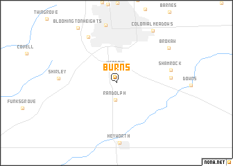 map of Burns